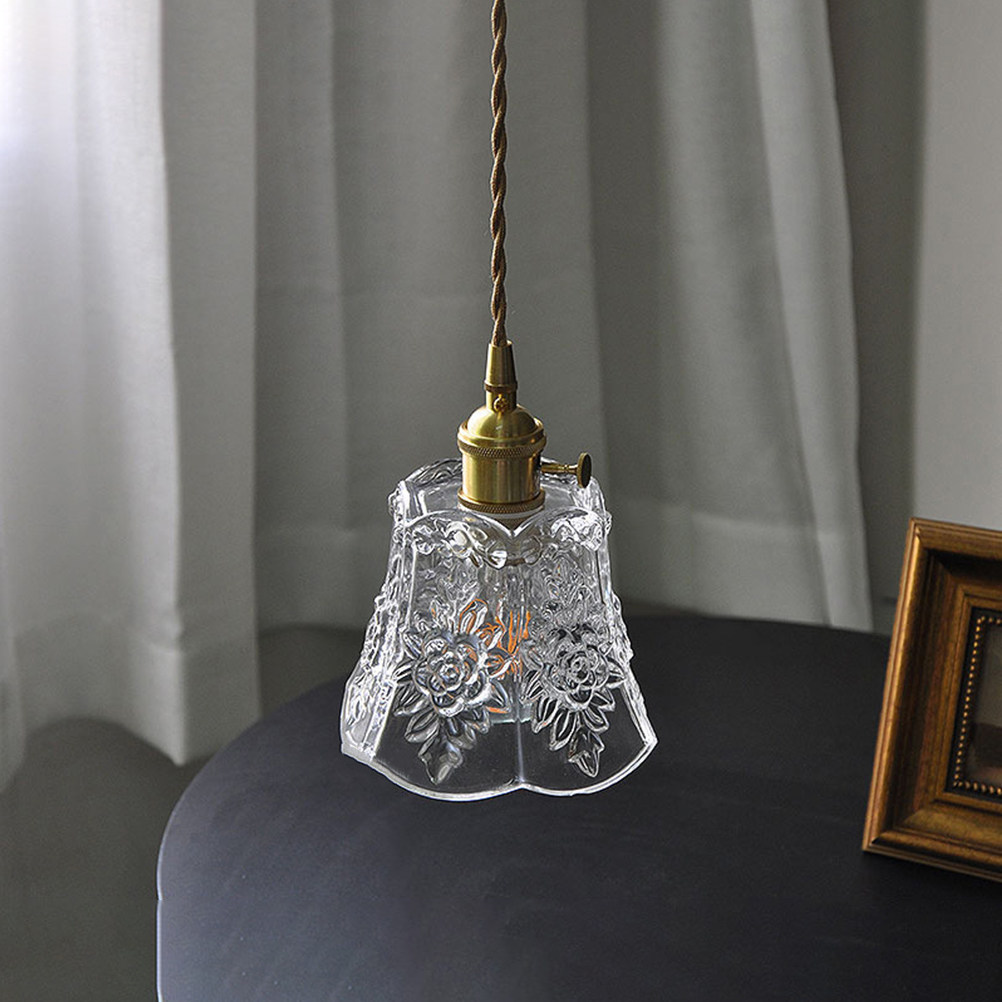Lighting Decoration Ideas For Home - Retro Glass Pendant Light Elegant Gold