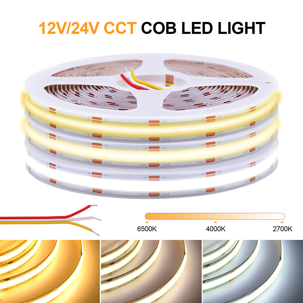 Decor Lighting Hours - 12V 24V COB CCT Led Strip