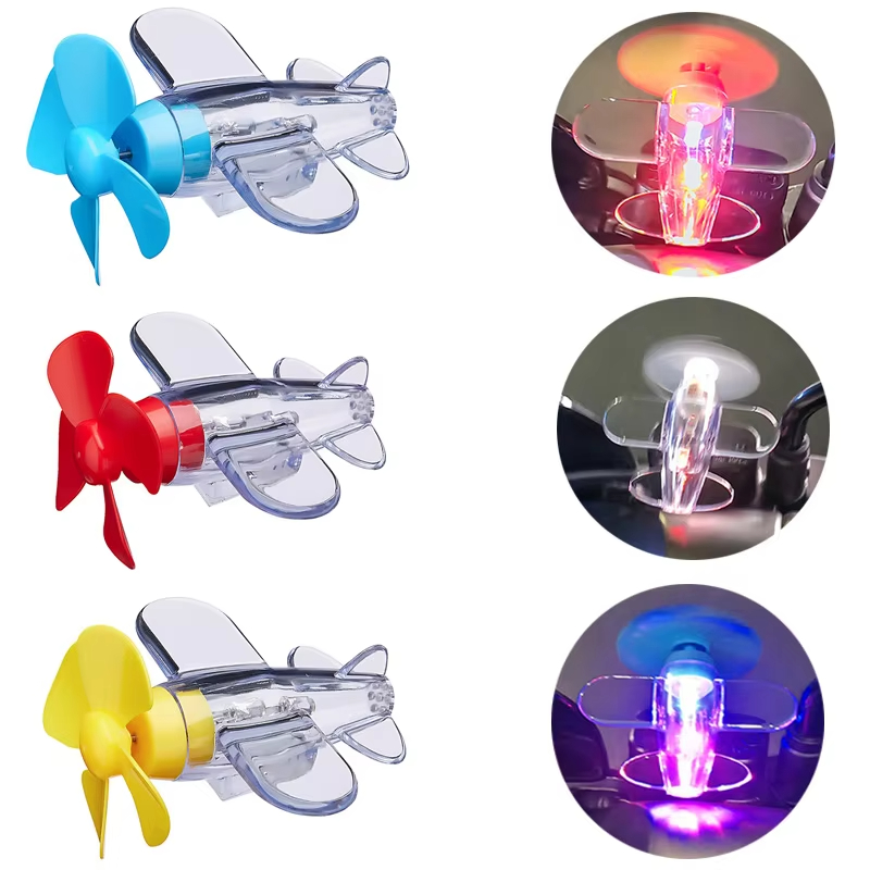 Lighting Decoration Ideas - Wind Powered LED Airplane Ornament for