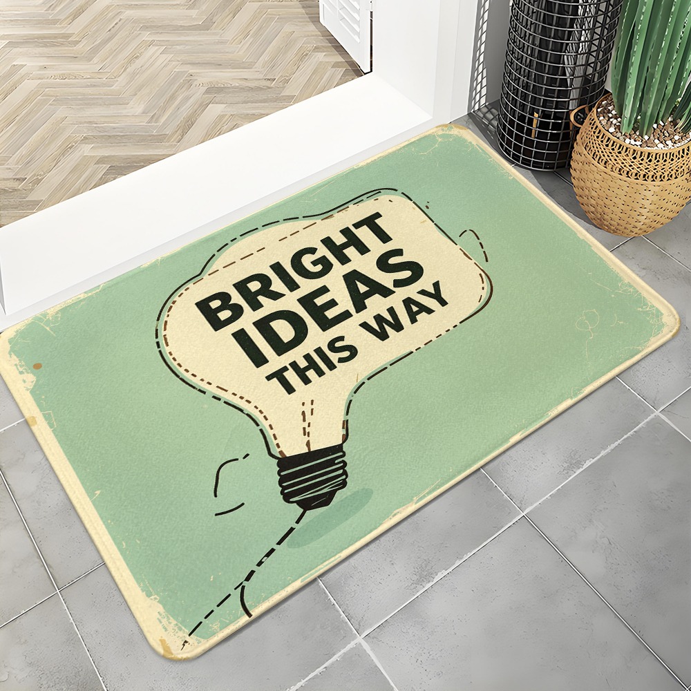 Lighting Decoration Ideas For Home - Bright Ideas Light Bulb Door Mat,