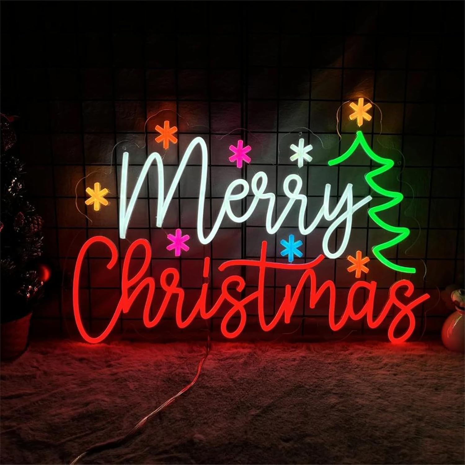 Merry Christmas Neon Sign with - Lighting Decoration Ideas For Home ulasan dan harga