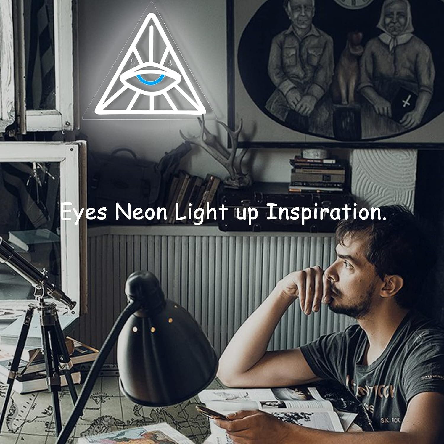 Eye in Triangle Neon Light LED - Outdoor Lighting Decor Ideas ulasan dan harga