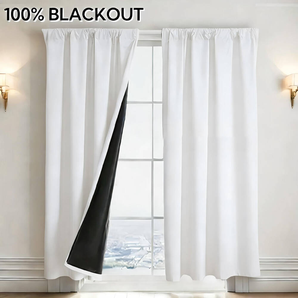 1pc 100% Blackout Curtain with - Lighting Decoration Ideas ulasan dan harga