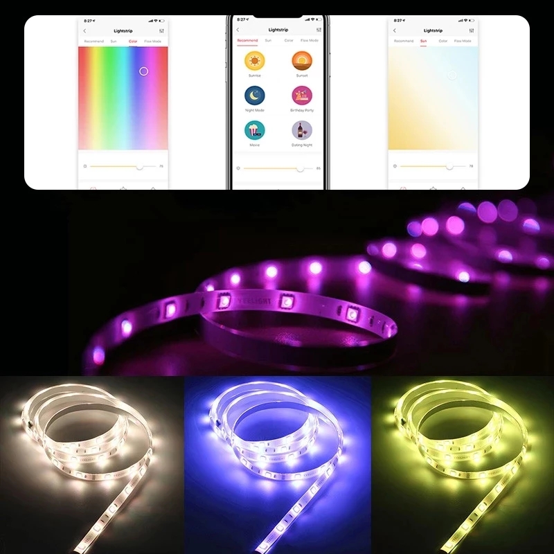 Yeelight Aurora Smart 2M Light - Yeelight Light Lightstrip ulasan dan harga