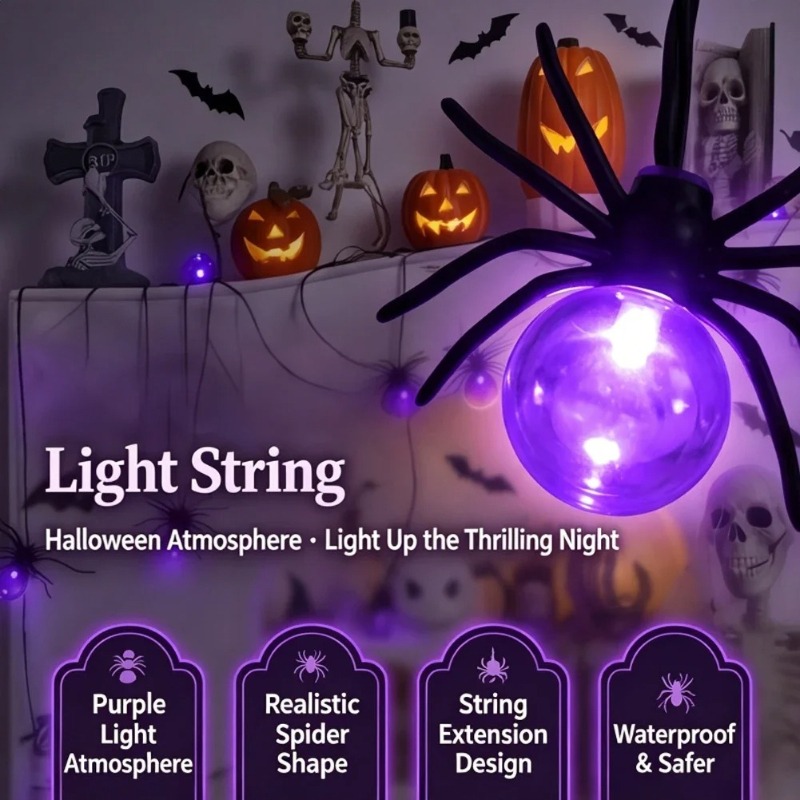 Battery Powered Spider LED Str - Lighting Decor Outdoor ulasan dan harga