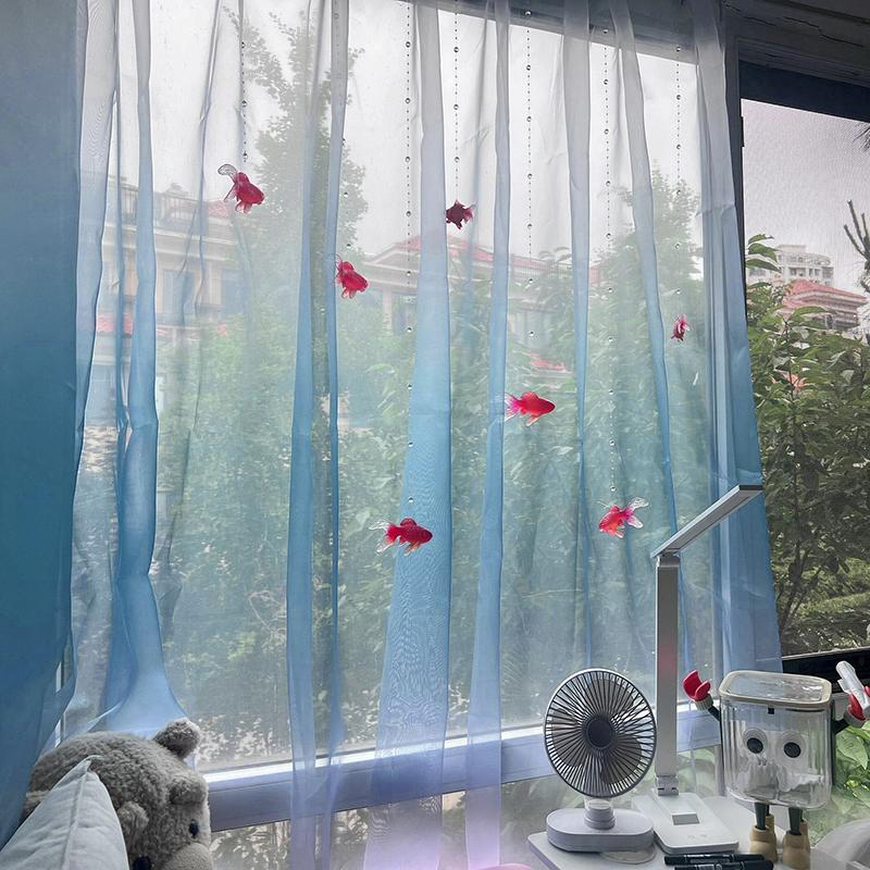 Light Blue Solid Sheer Voile W - Lighting Decoration Ideas ulasan dan harga