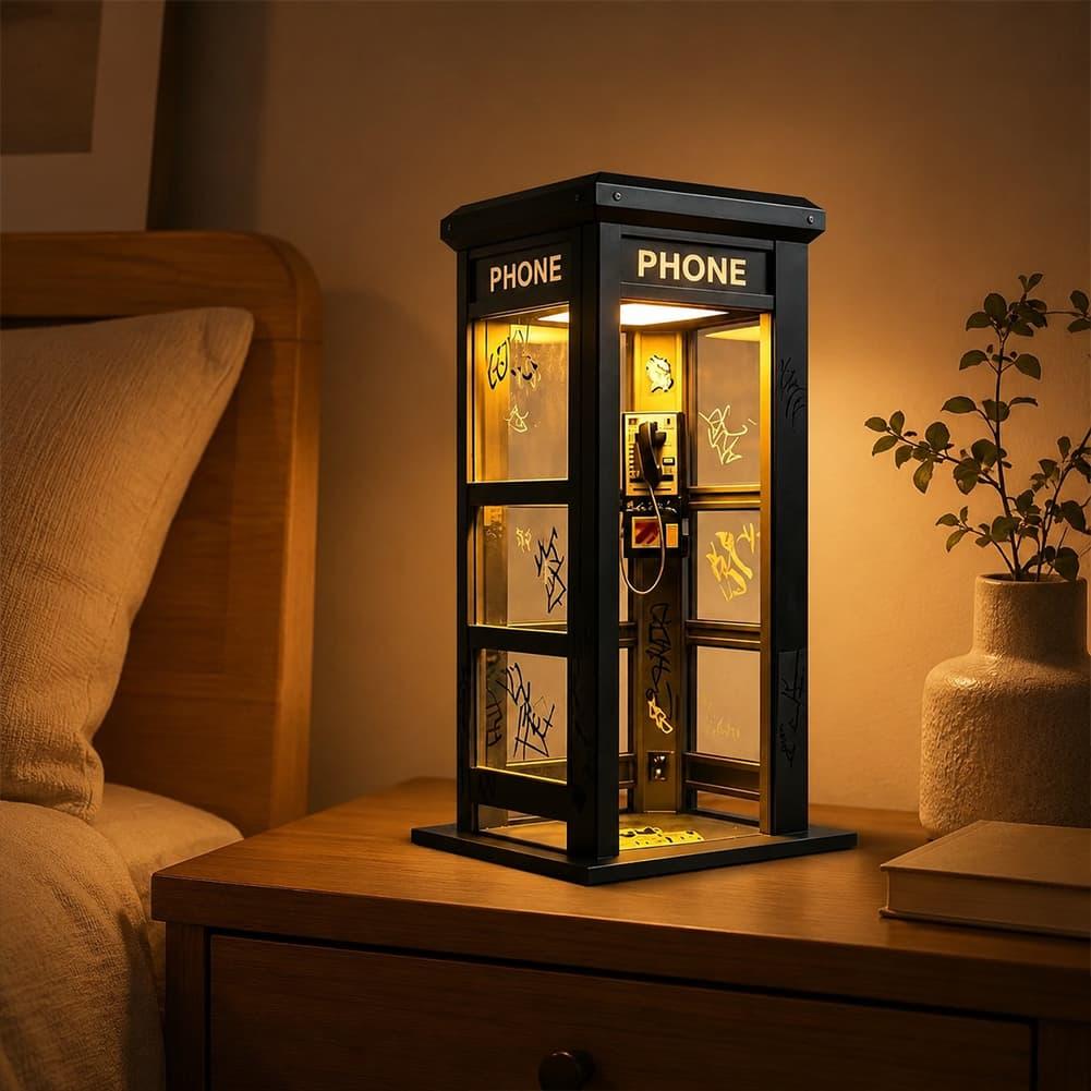 Retro Graffiti Phone Booth Tab - Lighting Decoration Ideas ulasan dan harga