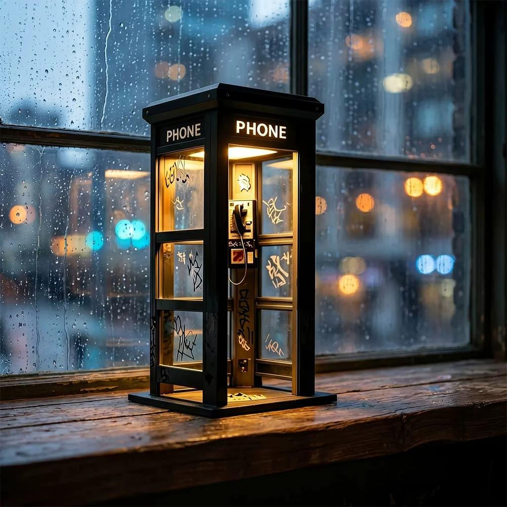 Retro Graffiti Phone Booth Tab - Lighting Decoration Ideas ulasan dan harga