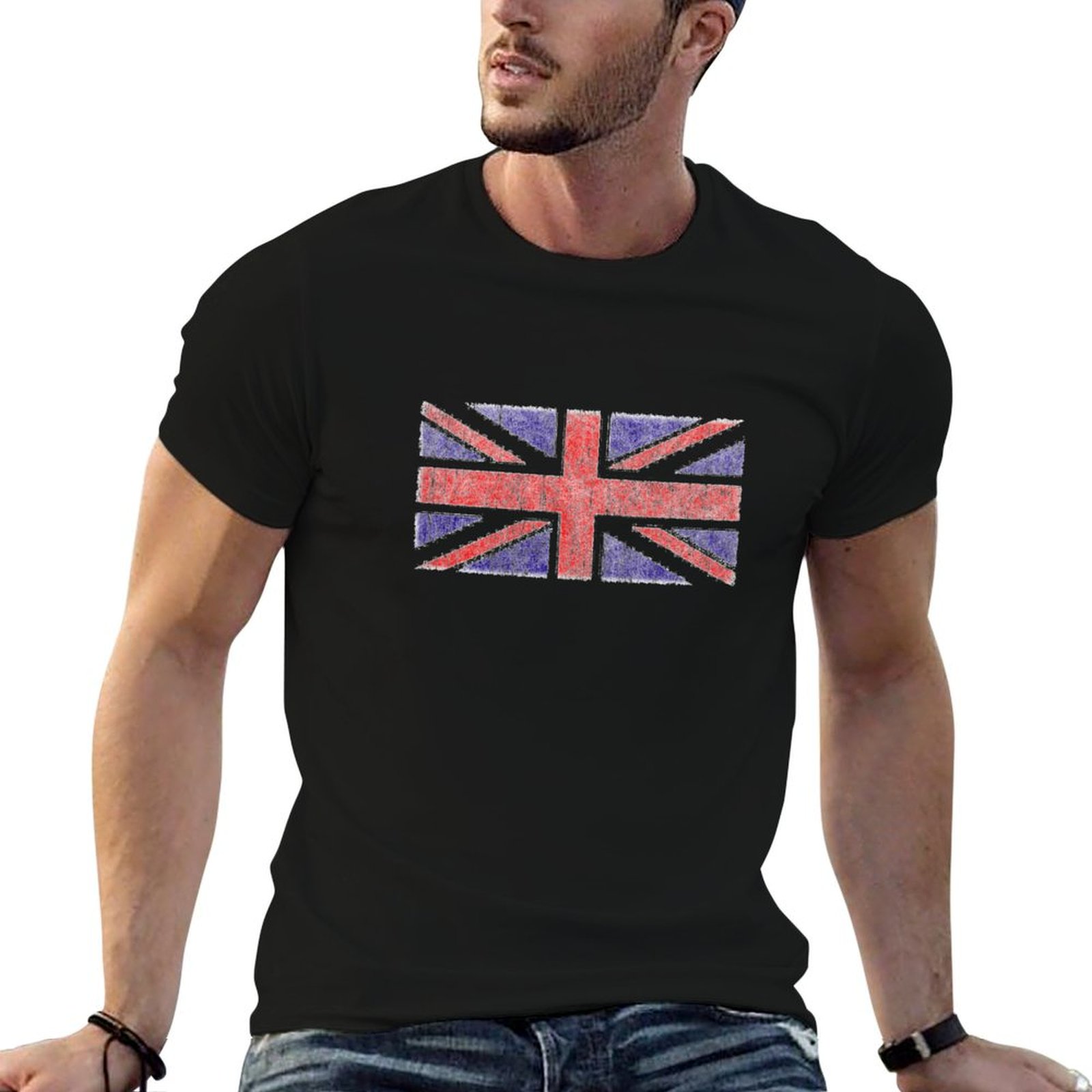 Vintage UK Union Jack Flag T-S - Union Lighting & Decor Reviews ulasan dan harga