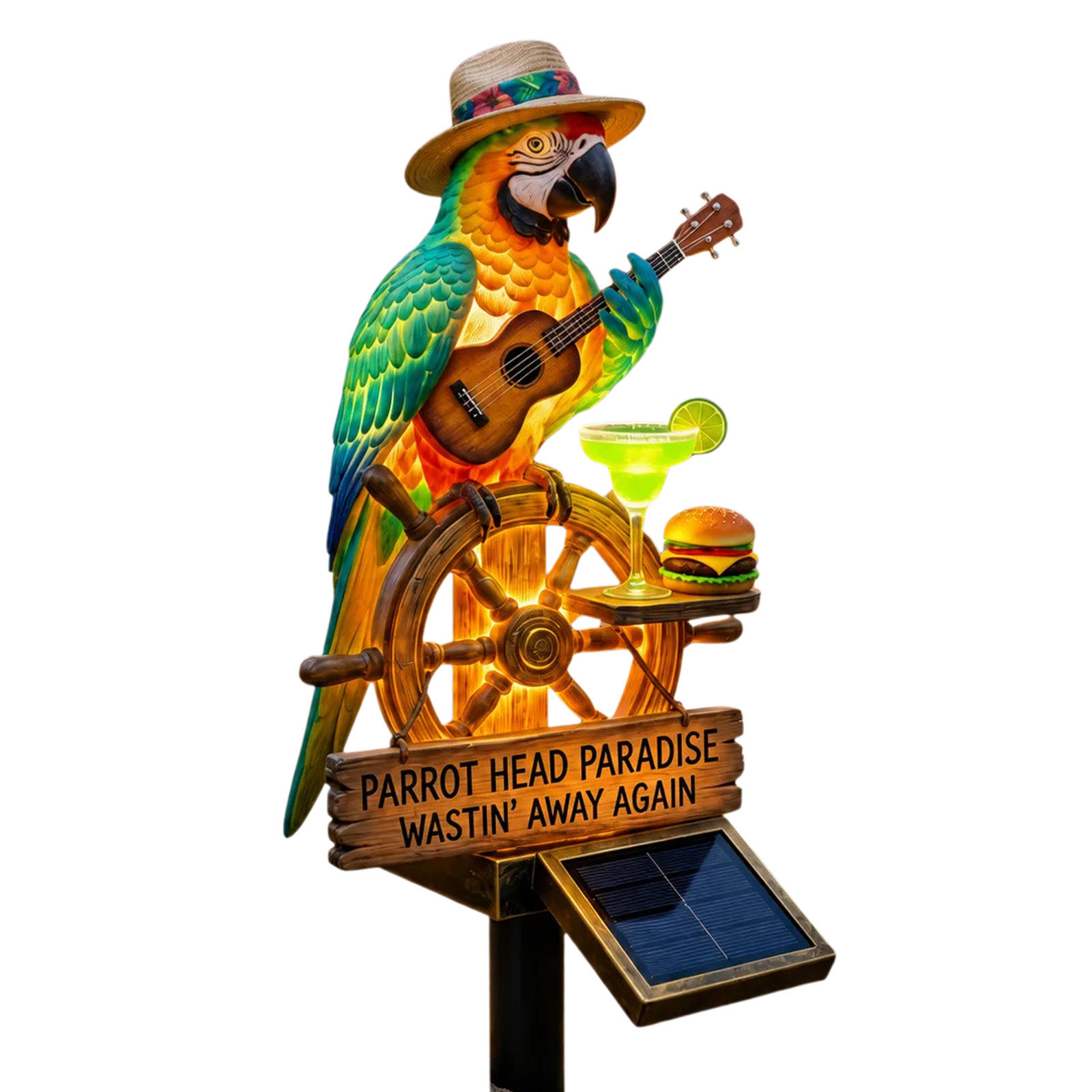 Solar-Powered Parrot Garden Li - Yard Lighting Decor ulasan dan harga