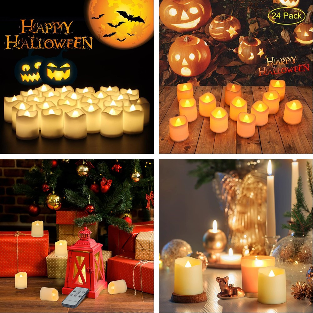 12/24Pcs Flameless LED Tea Lig - Decor Lighting Hours ulasan dan harga