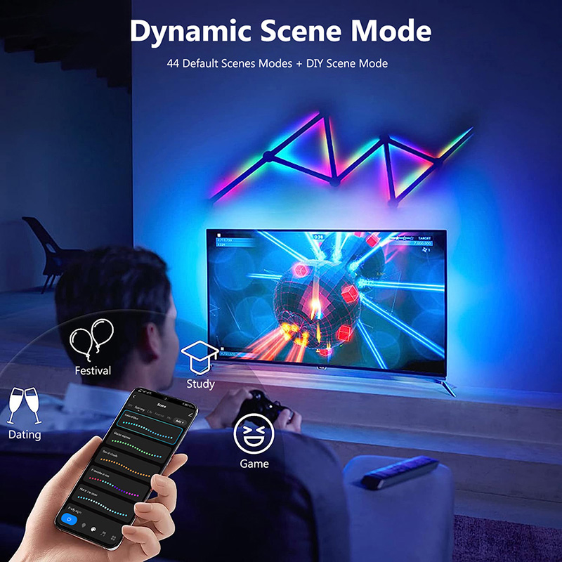 Smart RGB Wall Lamp, Bluetooth - Lighting Decoration Ideas ulasan dan harga