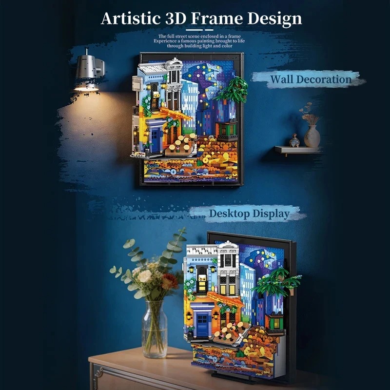 Night Sky Cafe Picture Frame 2 - Lighting Decoration Ideas For Home ulasan dan harga