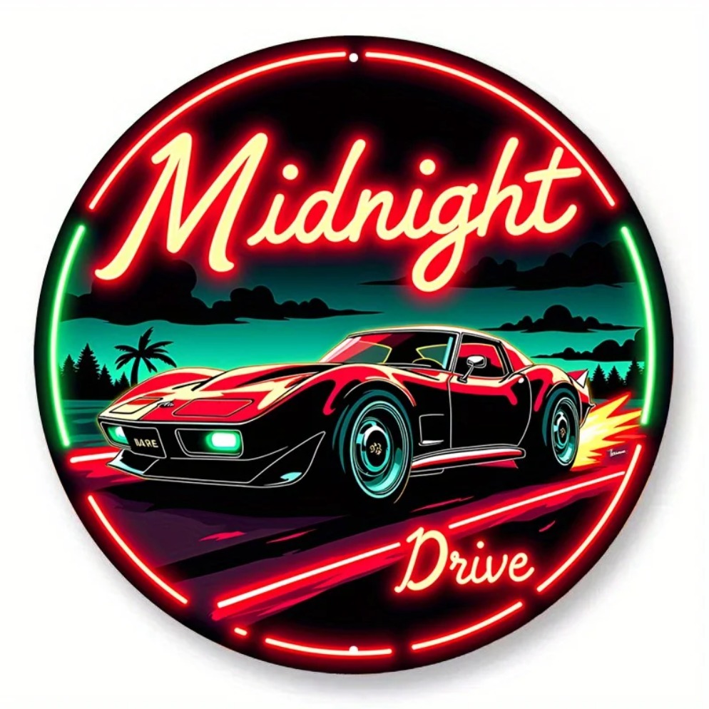 Vintage Neon Car Sign Midnight - Lighting Decoration Ideas ulasan dan harga