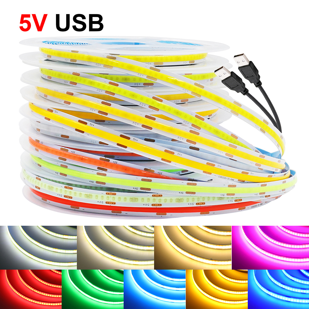 DC 5V COB LED Strip Light 320L - Decor Lighting Hours ulasan dan harga