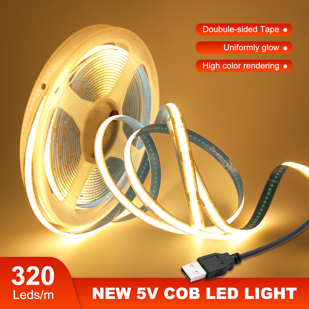 DC 5V COB LED Strip Light 320L - Decor Lighting Hours ulasan dan harga