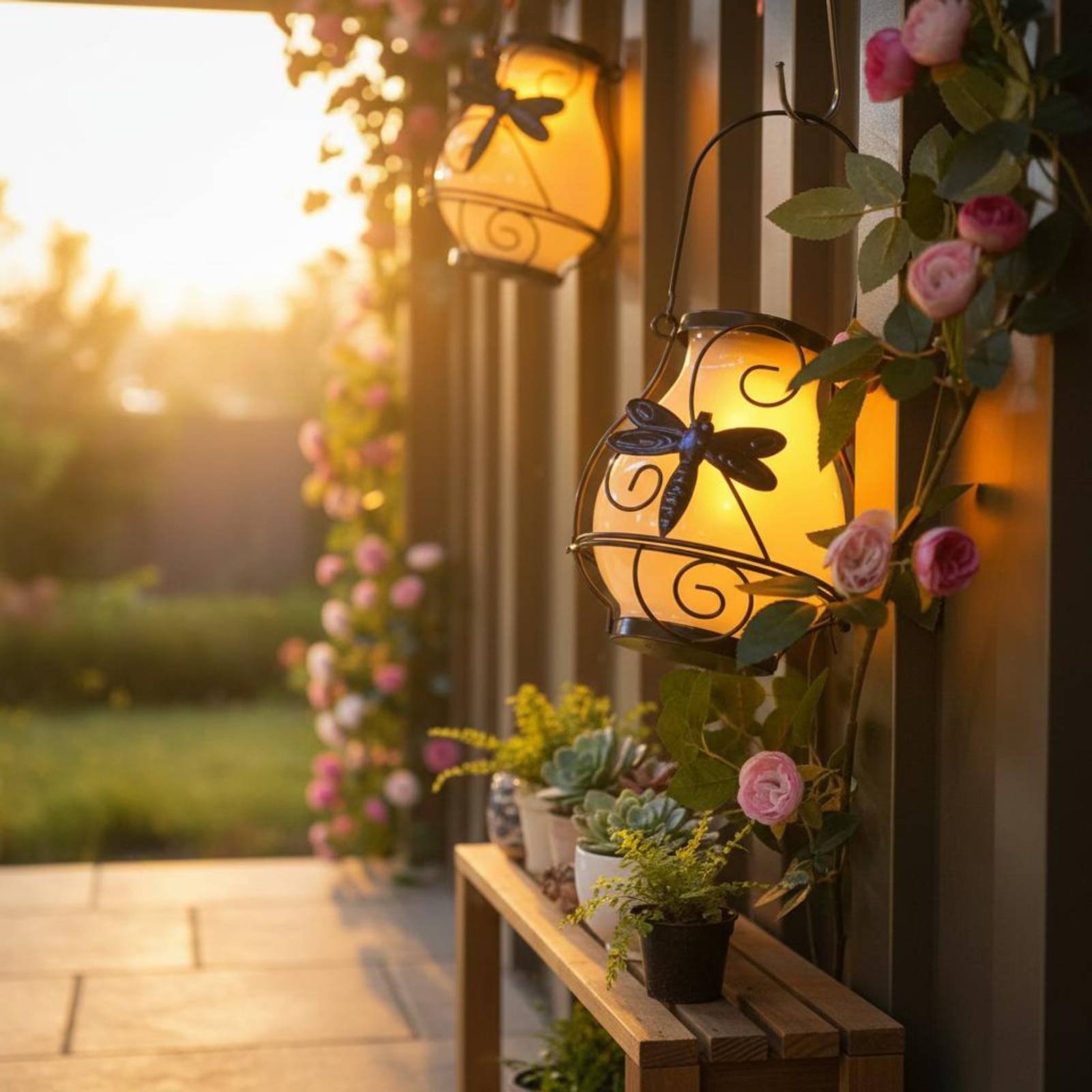 Solar Butterfly Lantern Waterp - Lighting Decor Outdoor ulasan dan harga