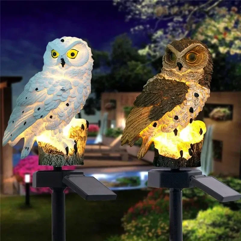 Solar Owl Statue Garden Light  - Lighting Decoration Ideas ulasan dan harga
