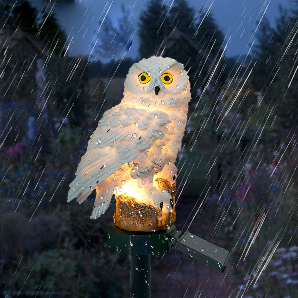 Solar Owl Statue Garden Light  - Lighting Decoration Ideas ulasan dan harga