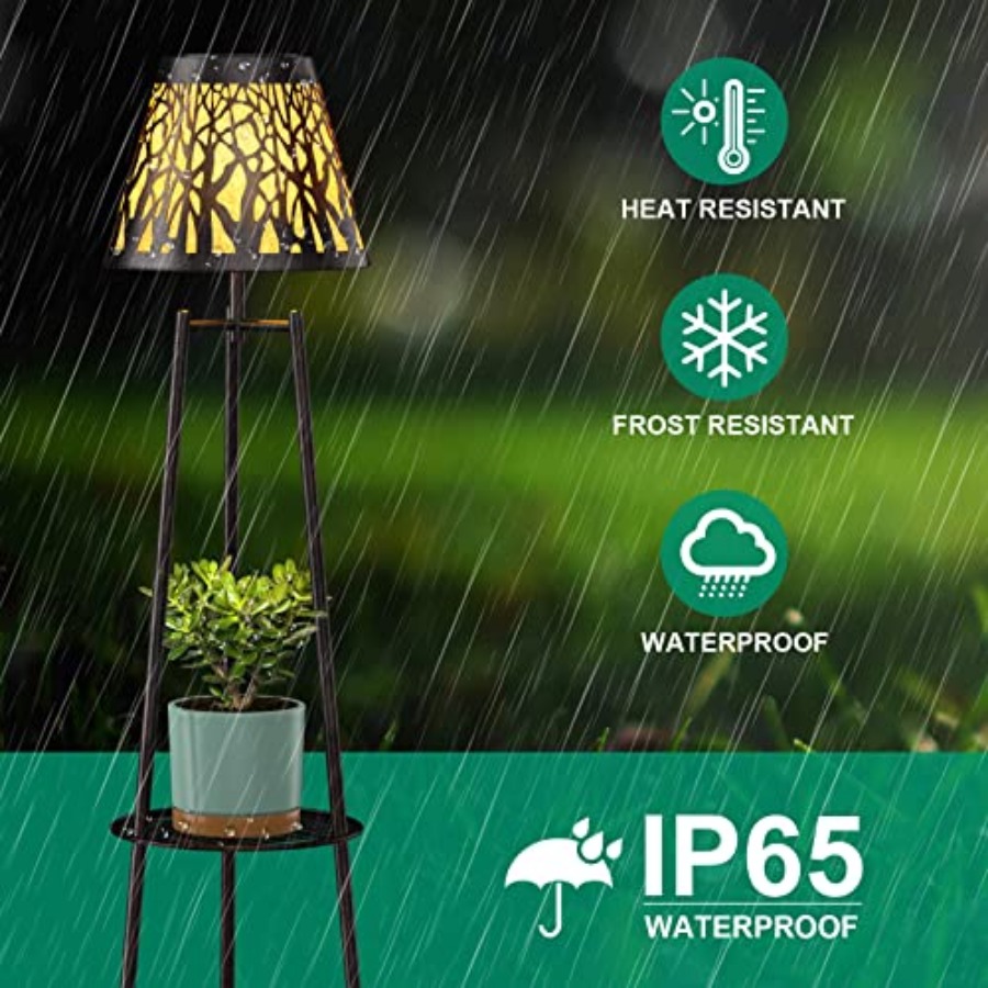2 Pack Outdoor Solar Floor Lam - Lighting Decor Outdoor ulasan dan harga