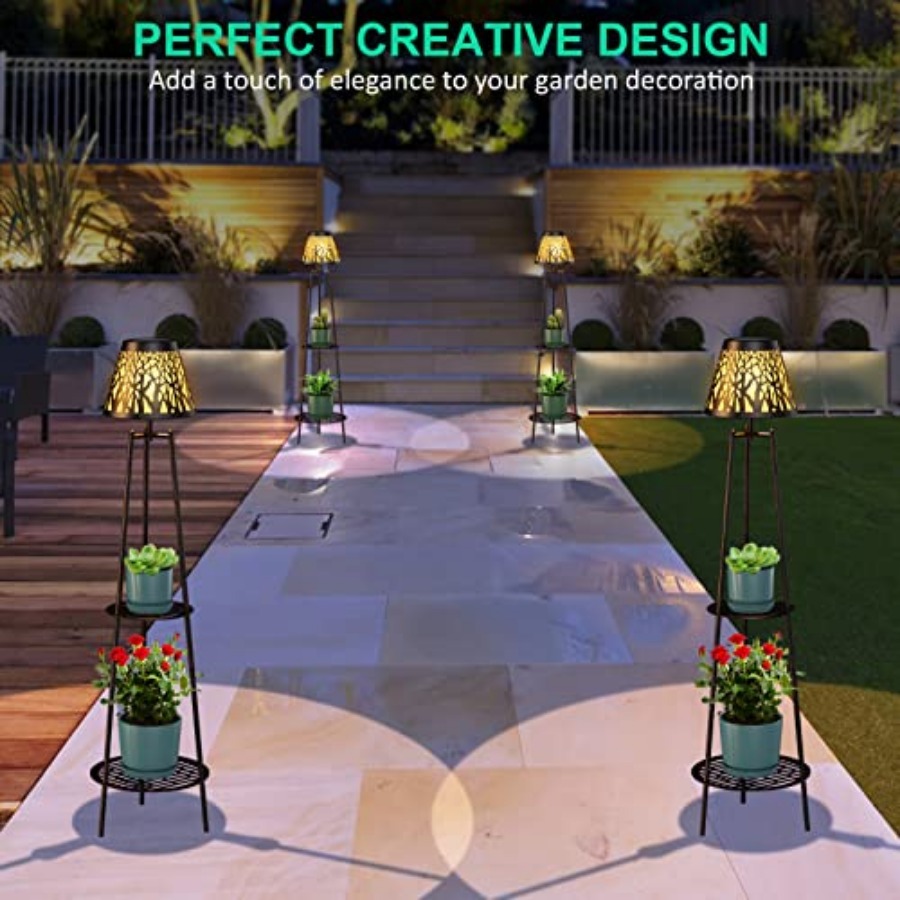 2 Pack Outdoor Solar Floor Lam - Lighting Decor Outdoor ulasan dan harga