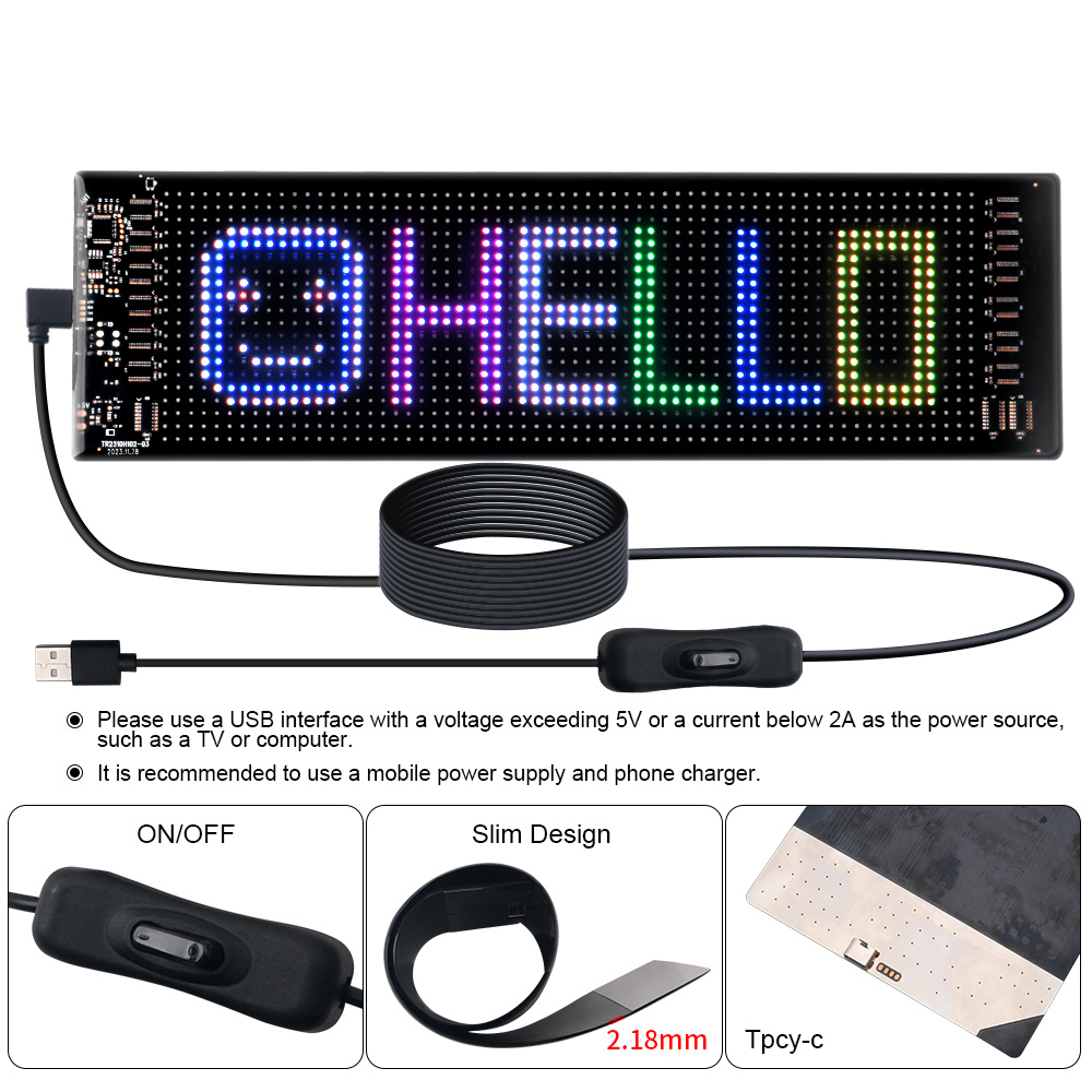 LED Matrix Pixel Panel Scrolli - Lighting Decoration Ideas ulasan dan harga