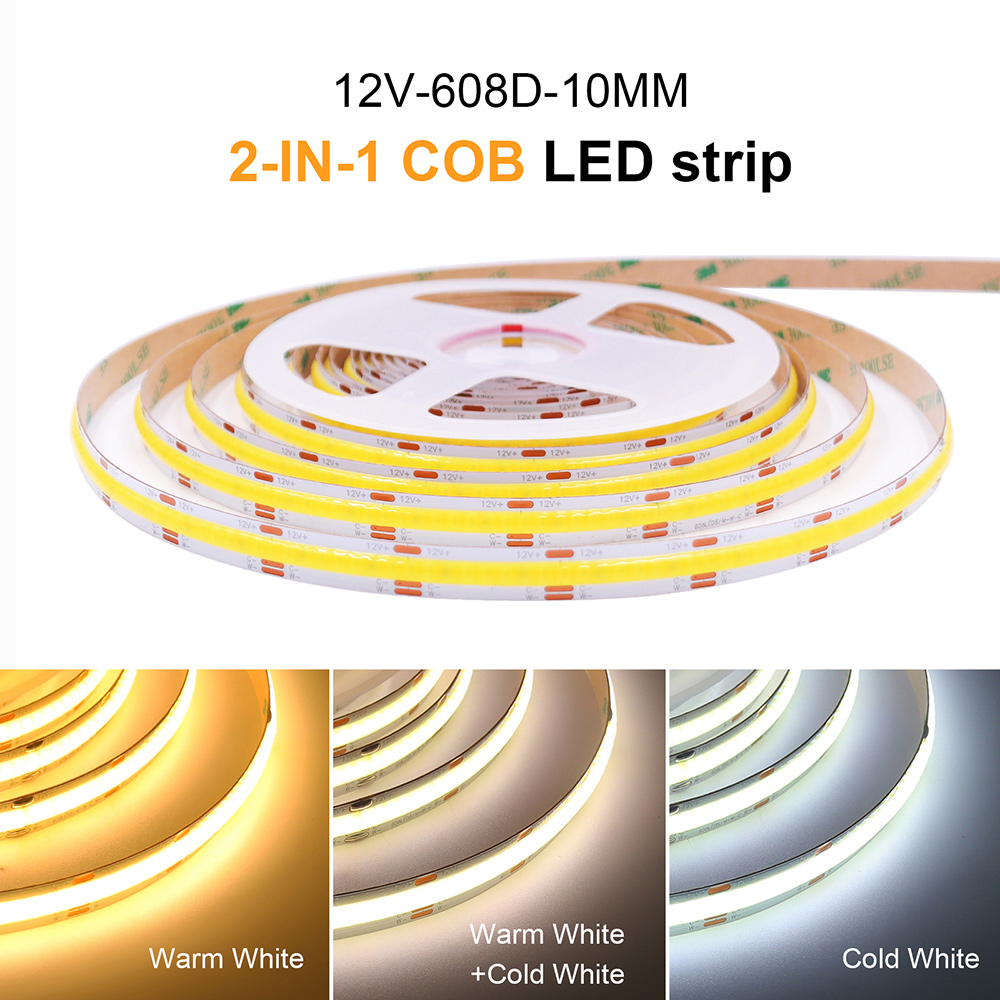12V 24V COB CCT Led Strip Ligh - Decor Lighting Hours ulasan dan harga