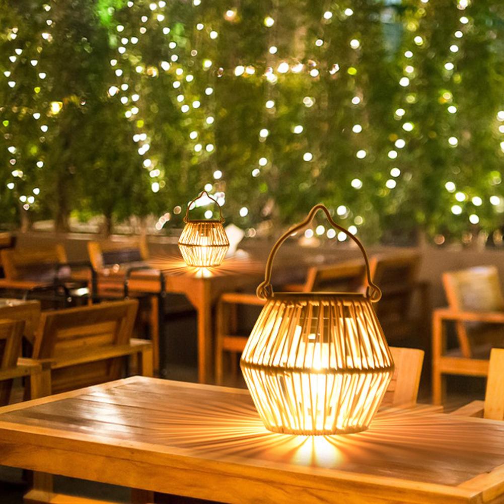 IP65 Waterproof Solar Rattan L - Lighting Decor Outdoor ulasan dan harga