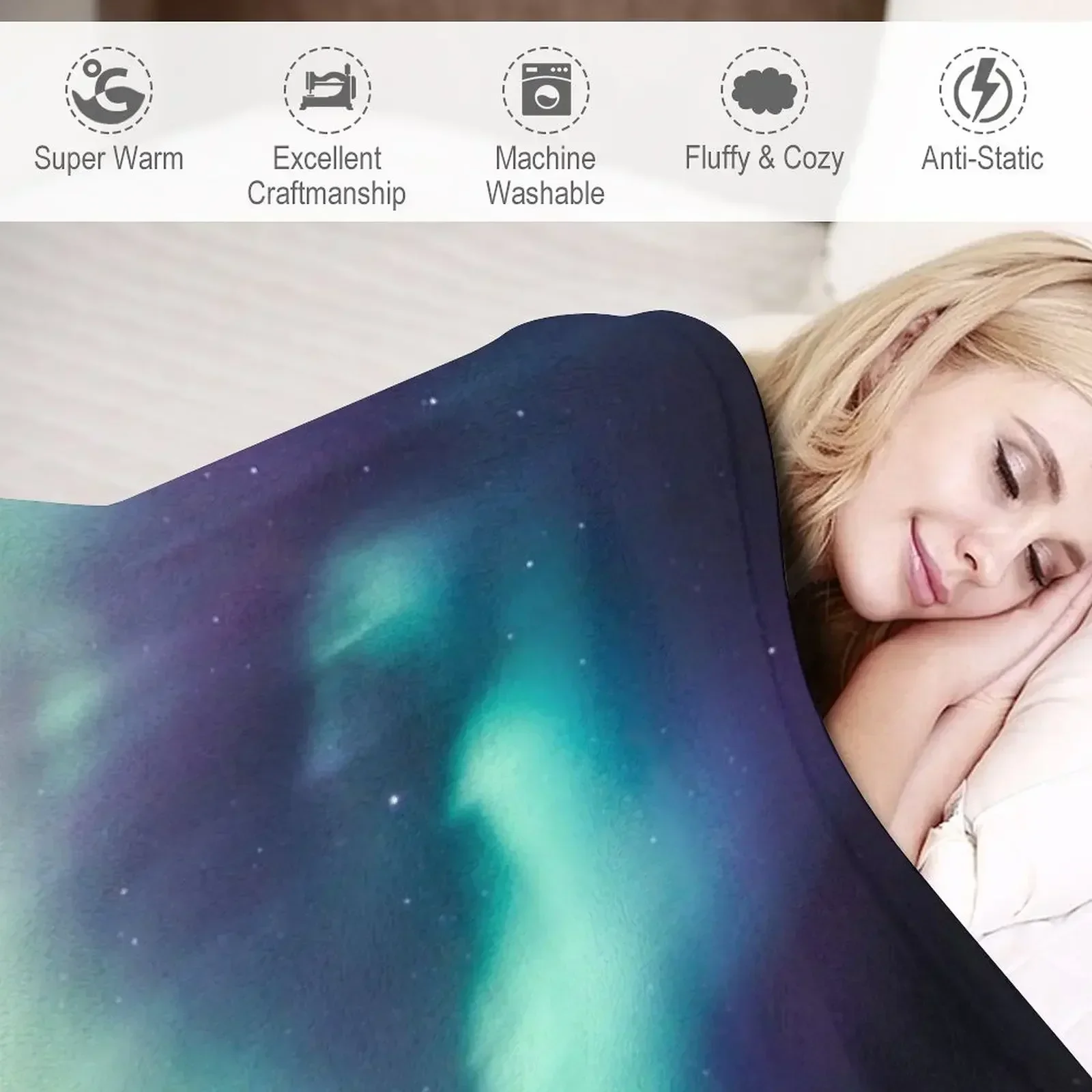 Northern Lights III Throw Blan - Lighting Decoration Ideas For Home ulasan dan harga