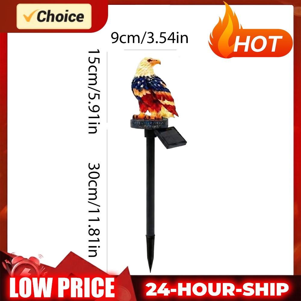 Eagle Figurine Garden Solar St - Yard Lighting Decor ulasan dan harga