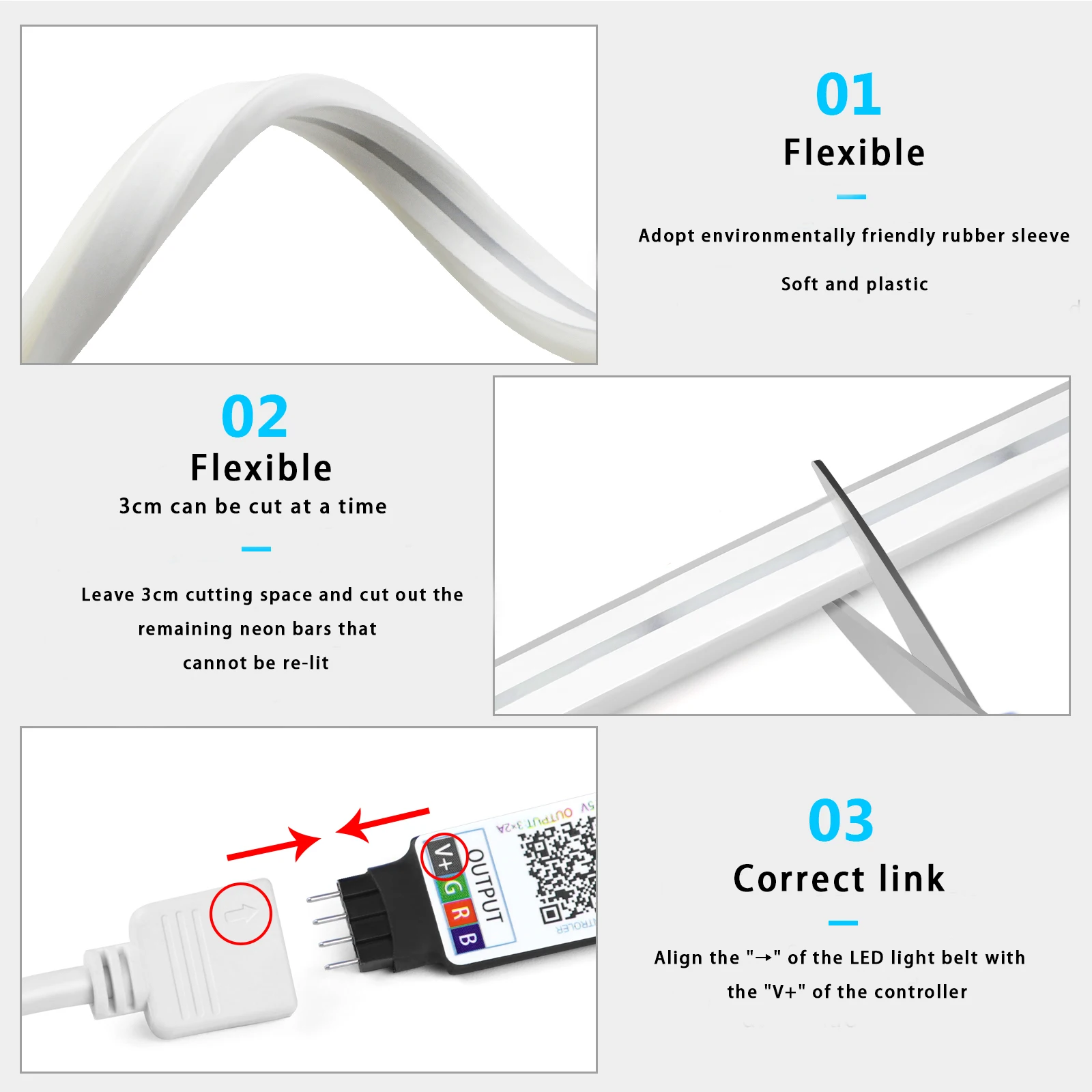 1-5m RGB LED Neon Strip Light  - Lighting Decoration Ideas ulasan dan harga